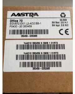 Systemtelefon für Büro (Neu) EGV672.EX1.L2-AD2.BB-1; P0430-20 350459 AASTRA-OFFICE-70