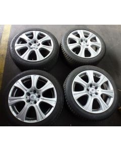 tireset with screws (used) Felgen RC Design RC15 8,0Jx18EH2 + tire Dunlop WinterSport 5 235/45R18 98V  2x7mm gut DOT 38/19; 2x abgefahren DOT 46/17 RF-235-45R18