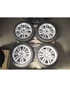 Winter wheels Pirelli 95 H; 225/50 R18; Profil: 1 x 7,5 mm/ 1 x 7,2 mm/ 1 x 7 mm/ 1 x 7,6 mm; DOT: 2x 2020, 2x 2016; with RDC; Felge: Runflat 7.5J x 18H2, ET51 silber; bolt circle: 5x112; (guter useder Zustand) 1 pce with erhebliche Bordsteinschaden, 3 RF
