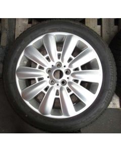 Winter wheels Bridgestone, Blizzak LM001 95 H; 225/50 R18; Profil: 1 x 5,9 mm/ 1 x 5,5 mm/ 1 x 6,1 mm/ 1 x 5,8 mm; DOT: 4x 2017; with RDC; Felge: Runflat 7.5J x 18H2, ET51 silber; bolt circle: 5x112(sehr guter useder Zustand) small scratches and Macken RF